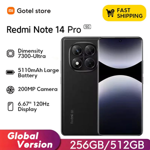 <span class=keywords><strong>Smartphone</strong></span> pour Xiaomi Redmi Note 14 <span class=keywords><strong>Pro</strong></span> 5G, <span class=keywords><strong>Smartphone</strong></span> MediaTek Dimensity 7300-Ultra NFC, appareil photo IA 200MP, écran AMOLED 1.5K 120Hz - Product Image 2