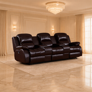Canapé inclinable électrique de luxe en cuir véritable, chaise longue, mobilier de salon, canapé inclinable pour cinéma privé, siège VIP incurvé - Product Image 1