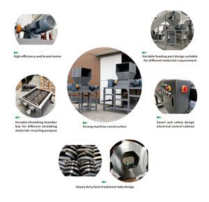 Trituradora <span class=keywords><strong>de</strong></span> Doble Eje <span class=keywords><strong>de</strong></span> Grado Industrial, Máquina Multiusos para Triturar y Reciclar Neumáticos <span class=keywords><strong>de</strong></span> Caucho y Otros Materiales <span class=keywords><strong>de</strong></span> Desecho - Product Image 3