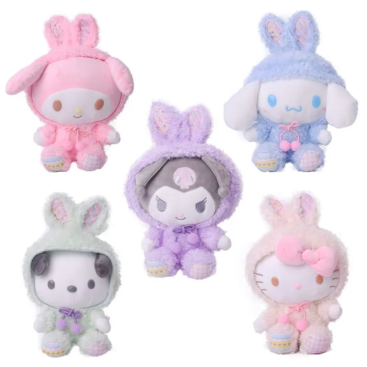 2023 dessin animé animaux en peluche Kuromi ma mélodie cannelle Sanrio peluche jouet Anime Kawaii mignon doux peluche filles poupée jouets