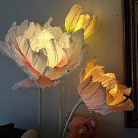Support de fleurs géantes en organza de soie artificielle rose et pivoine pour mariages, événements et fêtes