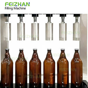 Machine de remplissage et de bouchage de bouteilles de bière artisanale semi-automatique en acier inoxydable CFC5 à 5 têtes avec bouchage sous vide - Product Image 6