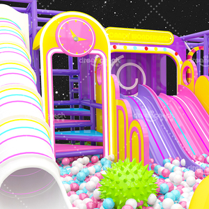 Giấc Mơ Bắt Tùy Chỉnh 120 Mét Vuông Trẻ Em Trò Chơi Tương Tác Mềm Chơi Trẻ Em Thương Mại Sân Chơi Trong Nhà Với Lớn Slide Bóng Pit - Product Image 3