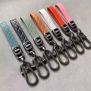China Wholesale Sublimation Custom Engraving logo Business Metal <b>Leather</b> Car <b>Keychain</b> - Product Image 2