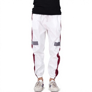 <b>Men</b> Eco-Friendly Contrast Side Stripe <b>Drawstring</b> Closure Jogger Pants Casual Running <b>Trousers</b> Lightweight Breathable 100% - Product Image 4