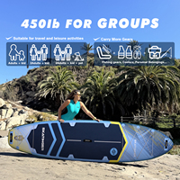 Planche de paddle gonflable (SUP) 2025 avec matériau Drop Stitch, couleur et taille personnalisables pour lacs et rivières