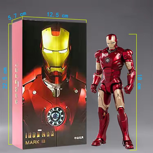 Giocattoli Originali <span class=keywords><strong>Marvel</strong></span> Edizione 10° Anniversario, <span class=keywords><strong>Action</strong></span> <span class=keywords><strong>Figure</strong></span> Iron Man MK 3 in Scala 1/10 con Articolazioni Mobili, Modello in Plastica Non Luminoso - Product Image 3