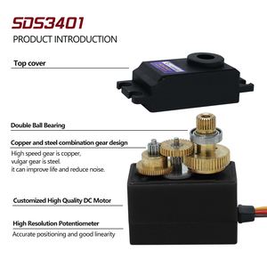 Hiệu suất cao 14kg 0.12S 6.0V RC động cơ <span class=keywords><strong>servo</strong></span> cho cánh Robot 1/12 1/16 1/18 mô hình kim loại bánh răng kỹ thuật số <span class=keywords><strong>servo</strong></span> RC bộ phận máy bay - Product Image 3