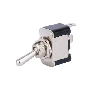 Reverse polarity 12 MM 4 Pin 3 Way DPDT (ON)-OFF-(ON) Momentary 15A 250VAC Toggle Switch with Wire Terminals