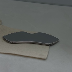 Outil de lifting anti-âge pour le <span class=keywords><strong>visage</strong></span>, plaque de grattage Guasha moderne, fitness facial DIY, contouring haute performance, acier inoxydable 304 - Product Image 1