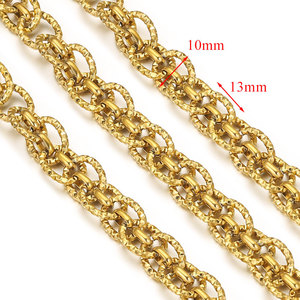 โซ่สแตนเลส 2026 ชุบทอง 18k แบบ NK ทำมือ DIY สำหรับสร้อยคอและสร้อยข้อมือ ขายส่ง 1 ชิ้นเท่ากับ 1 เมตร - Product Image 3