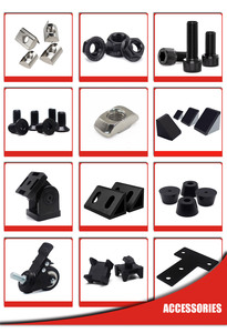 im 4040 4080 40120 S6063 T5, simulador de carenado lack Lack, perfiles ndustrial de aluminio nodizado para marco de carreras sim - Product Image 3