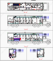 Porcs par jour conteneur mobile/mobile abattoir Machine équipement de traitement de la viande pour porc Abattoir machines