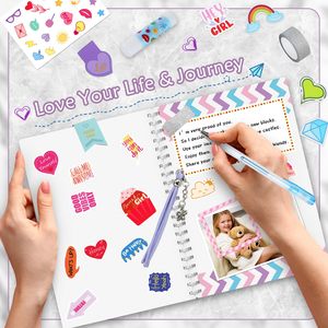 Kawai DIY Journal Set Uptodate Útiles <span class=keywords><strong>escolares</strong></span> <span class=keywords><strong>para</strong></span> adultos <span class=keywords><strong>Adolescentes</strong></span> Niños Regalo perfecto <span class=keywords><strong>para</strong></span> entusiastas de la papelería - Product Image 4