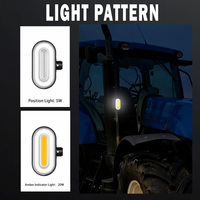 Feu de position avant LED ECE R148 avec clignotant ambre pour tracteur New Holland 87304549 87313269