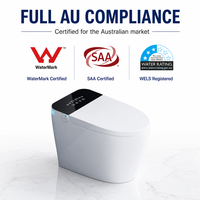 WC intelligent standard avec double chasse d'eau, économie d'eau, siège chauffant, lavage féminin, séchage à air chaud et télécommande, idéal pour projets hôteliers