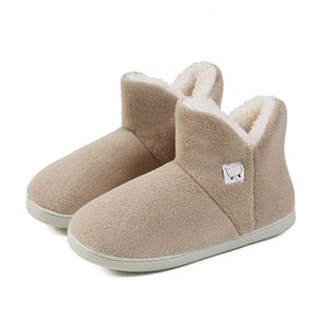 Chaussons d'intérieur unisexes à col montant, doux et chauds, antidérapants, avec étiquette brodée motif <span class=keywords><strong>mouton</strong></span> de dessin animé, pour la chambre et les jours froids - Product Image 5
