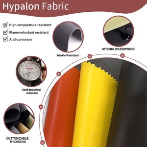Lámina de caucho Hypalon multicolor al por mayor, telas de poliéster tipo Hypalon <span class=keywords><strong>CSM</strong></span> para embarcaciones de caucho - Product Image 3
