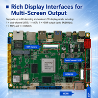 Placa Base ARM Personalizada RK3588 de 8 Núcleos, 6 TOPS NPU, Placa Principal Integrada 8K, 16G LPDDR4, EMMC, LVDS, EDP, MIPI, RS485, CAN, M.2 4G