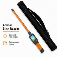 Lecteur d'étiquettes auriculaires longue portée HDX FDX-B étanche 134,2 kHz RFID pour animaux USB BT Gestion du bétail agricole 3000 mA Logo personnalisé