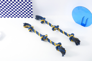 Jouet interactif en corde de coton à trois nœuds <span class=keywords><strong>pour</strong></span> <span class=keywords><strong>chien</strong></span> Style classique écologique <span class=keywords><strong>pour</strong></span> le mouvement et le jeu - Product Image 4
