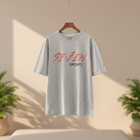 T-shirt tendance à manches courtes imprimé floral et lettres pour homme, style été, texture rétro en pur coton