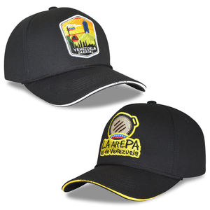 Gorra de béisbol DSX de 5 paneles con visera tipo sándwich, parche de paisaje bordado, ajustable, para uso diario al aire libre - Product Image 1