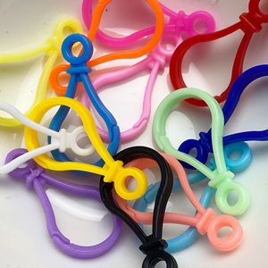Attaches mousquetons en plastique colorées 35 mm pour accessoires de bricolage, porte-clés et crochets - Product Image 2