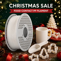 Filament d'impression 3D en PP de qualité alimentaire, filament d'imprimante 3D en polypropylène sans danger pour les aliments, pour modèles d'impression en contact avec les aliments, 1 kg