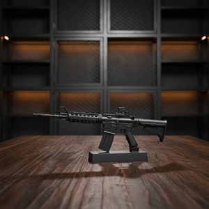Modèle miniature de fusil AR 15 à <span class=keywords><strong>l</strong></span>'échelle 1:3 en métal moulé sous pression, kit de construction, modèle de pistolet en métal, vente en gros - Product Image 1