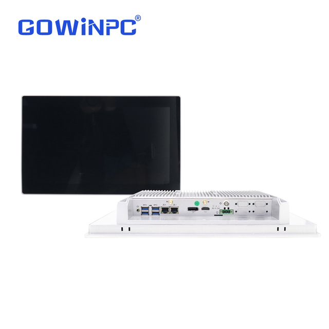 15.6" Professional Touch Display Computer DP + for Silver Windows 10 Intel Celeron Sleek Design for Control Rooms Trading Desks