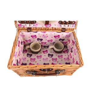 Lớn cổ điển phong cách Handmade cản trở sang trọng Deluxe lưu trữ liễu wicker Dã Ngoại giỏ thiết lập cho 2 người bán buôn - Product Image 4