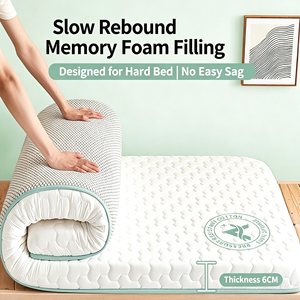 Surmatelas Épais et Doux pour Dortoir Scolaire - Surmatelas en Fibre <span class=keywords><strong>de</strong></span> Polyester Écologique et Durable, Taille Simple - Product Image 6