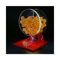 Machine de loterie en libre-service Kenya Gravity Pick Lucky Lotto, tirage en ligne, 100 balles de ping-pong numérotées, jeu de roue à ventouses Shark Wheel