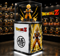 Vitrine d'exposition LED personnalisée en acrylique pour prototypes, figurines, jouets, objets de collection et solution d'exposition de produits haut de gamme