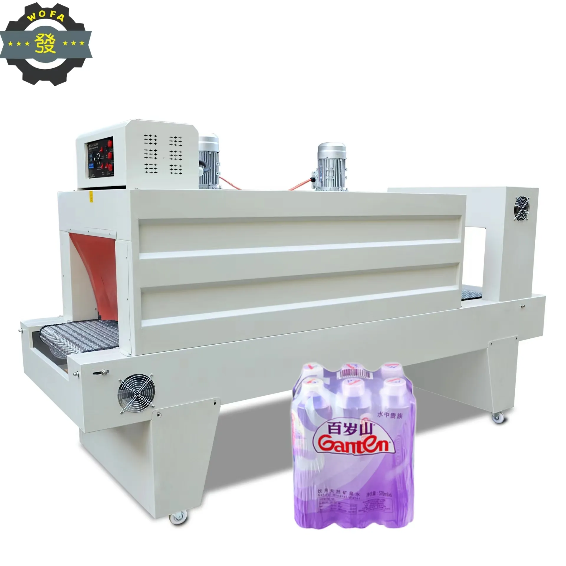 JIAHE Heat Shrink PE Film Wrapping Wrap Packing Machine para garrafas de água caixa e latas