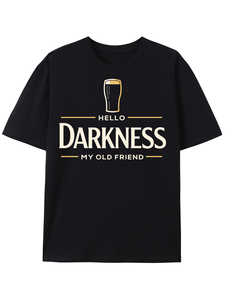 Bonjour l'obscurité, mon vieux ami, je suis venu boire avec toi - T-shirt pour les amateurs de bière pour la Saint-Patrick - Product Image 1