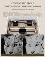 Machine de gravure et de découpe au laser à diode bleue portable P1 5W, zone de travail 110x110mm, bois, métal, plastique, pierre, caoutchouc, haute précision