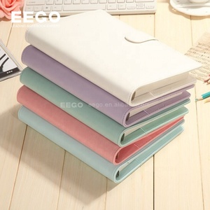 Bán buôn máy tính xách tay 6 nhẫn kế hoạch chương trình nghị sự A5 A6 Ngân Sách chất kết dính Macaron kẹo màu Saffiano PU bìa da Chất kết dính - Product Image 2