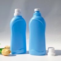 Bouteilles en plastique vides de 800 ml pour savon liquide, détergent à lessive, adoucissant pour tissus avec bouchon à vis