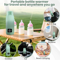 Chauffe-biberon portable sans fil pour bébé, rechargeable par USB, idéal pour les voyages en extérieur et l'alimentation des bébés, bouilloire chauffante