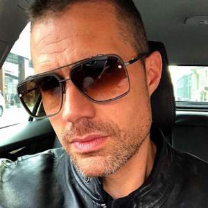 Sunway Eyewear New Fashion Double Bridge Square Frame Metal Men <b>Sunglasses</b> - Product Image 1