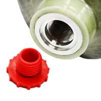 Elite 6.8L Réservoir HPA en fibre de carbone-Profil bas et poignée ergonomique pour les tournois de paintball/airsoft