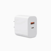 Adaptor Dinding Pengisian Cepat 20W Tipe-C dengan Material PD Gan & ABS, Fitur Jam Alarm untuk Ponsel dan Earphone