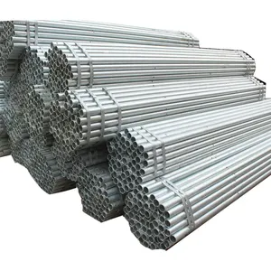 conducto eléctrico de tubo de metal Suppliers-Tubo de acero galvanizado con extremos de rosca, conducto eléctrico de 50mm