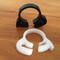 Collier de serrage à cliquet réglable en plastique 3,8-27,6 mm à double mâchoire dentée, couleurs personnalisées, service OEM, usage médical, livraison gratuite