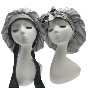 Bonnet avec logo personnalisé, accessoire de cheveux, en soie et satin - Product Image 6
