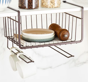 Étagère suspendue de cuisine multifonctionnelle, meuble de rangement domestique en métal, écologique, moderne et polyvalente - Product Image 3