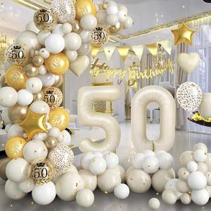 Decoraciones <span class=keywords><strong>50</strong></span> para fiesta de <span class=keywords><strong>cumpleaños</strong></span> para un <span class=keywords><strong>hombre</strong></span> con pancarta de <span class=keywords><strong>feliz</strong></span> <span class=keywords><strong>cumpleaños</strong></span> y números de <span class=keywords><strong>50</strong></span> pulgadas - Product Image 2