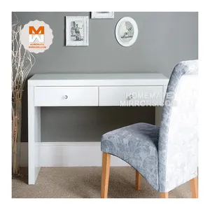 Beautiful White Mirrored Console Table with Mirror